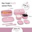 BJORKI® Bento Box für Kinder inkl. BONUS Namensticker - Auslaufsichere Lunchbox mit Fächern - Nachhaltige Brotdose Kinder für Kindergarten & Schule - Die Jausenbox für unterwegs