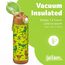 Jarlson® Trinkflasche Kinder Edelstahl MALI [THERMOSFLASCHE] - Kindertrinkflasche Auslaufsicher - Thermoskanne Kohlensäure geeignet - Trink Flasche für Schule & Kindergarten (500ml, Dinosaurier)