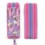 Clondo 3-Fach Federmäppchen Mädchen Gefüllt für Hello Kitty Kuromi Fan – Schulmäppchen Set 46 Teile mit Radierbaren Stiften, Filzstiften, Buntstiften – ideal für Schule & als Geschenk