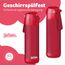Jarlson® Trinkflasche Kinder Edelstahl MALI [THERMOSFLASCHE] - Kindertrinkflasche Auslaufsicher - Thermoskanne Kohlensäure geeignet - Thermo Trink Flasche für Schule & Kindergarten (500ml, Rot)