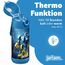 Jarlson® Trinkflasche Kinder Edelstahl MALI [THERMOSFLASCHE] - Kindertrinkflasche Auslaufsicher - Thermoskanne Kohlensäure geeignet - Thermo Trink Flasche für Schule & Kindergarten (350ml, Roboter)