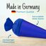itenga Bastelschultüte Schultütenrohling Zuckertüte Schultüte 70cm rund mit und ohne Filzverschluss (Blau mit Filzverschluss)