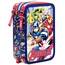 Clondo Federmäppchen 44 Stück, für Avengers Fan, Mäppchen, Mehrfarbig, Federtasche, Etui mit Stiften, Kugelschreiber, Kinder, Grundschule, 3 Fächer, Superhelden