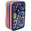 Clondo Federmäppchen 44 Stück, für Avengers Fan, Mäppchen, Mehrfarbig, Federtasche, Etui mit Stiften, Kugelschreiber, Kinder, Grundschule, 3 Fächer, Superhelden