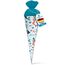 itenga Geschwisterschultüte 35 cm Tiere Pflanzen Muster Geschenkverpackung Schultüte Zuckertüte Filzverschluss Kinder Erwachsene (Meerjungfrauen)