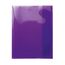 HERMA 19628 Heftumschläge Quart Transparent Violett Lila, 10 Stück, Hefthüllen aus strapazierfähiger, abwischbarer & extra dicker Polypropylen-Folie, durchsichtige Heftschoner für Schulhefte, farbig