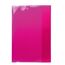 HERMA 19606 Heftumschläge A4 Transparent Pink Rosa, 10 Stück, Hefthüllen aus strapazierfähiger, abwischbarer & extra dicker Polypropylen-Folie, durchsichtige Heftschoner Set für Schulhefte, farbig