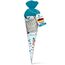 itenga Geschwisterschultüte 35 cm Tiere Pflanzen Muster Geschenkverpackung Schultüte Zuckertüte Filzverschluss Kinder Erwachsene (Meerjungfrauen mit Text)
