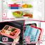 PUWOWYE Brotdose Kinder mit Fächern, Bento Box Kinder, 1330 ml Auslaufsicher Lunchbox Kinder, Brotbox für Mädchen & Jungen, geeignet für Schule, Kindergarten & Ausflüge BPA frei, Rosa