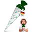 itenga Geschwisterschultüte 35 cm Tiere Pflanzen Muster Geschenkverpackung Schultüte Zuckertüte Filzverschluss Kinder Erwachsene (Kaktus)