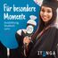 itenga Geschwisterschultüte 35cm Geschenkverpackung Schultüte Zuckertüte klein für Erwachsene Kinder Party (Abstrakt mit Text Schön DASS es Dich gibt)