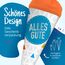 itenga Geschwisterschultüte 35cm Geschenkverpackung Schultüte Kinder Erwachsene Party (Dreiecke mit Text Alles Gute)