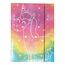 Stabile Kinder Box Sammelbox Heftbox Heftmappe Sammelmappe für Schulranzen Dossier Ordner mit Gummizug Gummiband und Innenklappen DIN A4 für Mädchen (Einhorn unicorn)