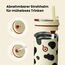 BOTTLE BOTTLE Edelstahl Trinkflasche mit Strohhalm 500ml, auslaufsichere Sportwasserflasche, ideal für Schule, Büro, Wandern und Ausflüge, BPA-frei (Cow)