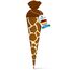 itenga Geschwisterschultüte 35cm Tiermuster Geschenkverpackung Schultüte Erwachsene (Giraffe)