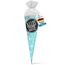 itenga Geschwisterschultüte 35 cm Tiere Pflanzen Muster Geschenkverpackung Schultüte Zuckertüte Filzverschluss Kinder Erwachsene (Fische mit Text)