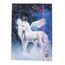 Stabile Kinder Box Sammelbox Heftbox Heftmappe Sammelmappe für Schulranzen Dossier Ordner mit Gummizug Gummiband und Innenklappen DIN A4 für Mädchen (Einhorn Unicorn AA)
