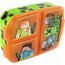 Minecraft Brotdose Kinder - Lunchbox mit 3 Fächern und Clip-Verschlüssen, Bento Snackbox aus Kunststoff für Kindergarten, Schule und Freizeit - Vesperdose robust & leicht zu öffnen