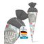 itenga Geschwisterschultüte 35 cm Tiere Pflanzen Muster Geschenkverpackung Schultüte Zuckertüte Filzverschluss Kinder Erwachsene (Flamingo mit Text)