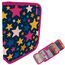 itenga Schüler-Etui 28 teilig gefüllt 1-Zipper Federmäppchen für Jungen und Mädchen (Sterne)