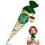 itenga Geschwisterschultüte 35cm Tiere Tiermuster Geschenkverpackung Schultüte Zuckertüte Filzverschluss Kinder Erwachsene (Dschungeltiere mit Text Alles Gute)
