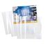HERMA 20226 Buchumschläge 30 x 54 cm Basic, 3 Stück, Buchhüllen mit Beschriftungsetikett & Kantenschutz aus abwischbarer Polypropylen-Folie, Buchschoner Set für Schulbücher, transparent