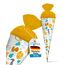 itenga Geschwisterschultüte 35cm Tiere Tiermuster Geschenkverpackung Schultüte Zuckertüte Filzverschluss Kinder Erwachsene (Afrikanische Tiere)
