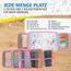 itenga Schüler-Etui 28 teilig gefüllt 1-Zipper Federmäppchen für Jungen und Mädchen (Schmetterling Elara)