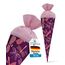 itenga Geschwisterschultüte 35 cm Tiere Pflanzen Muster Geschenkverpackung Schultüte Zuckertüte Filzverschluss Kinder Erwachsene (Libellen)