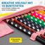 itenga Schüler-Etui 28 teilig gefüllt 1-Zipper Federmäppchen für Jungen und Mädchen (Pferd)