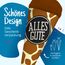 itenga Geschwisterschultüte 35cm Tiermuster Geschenkverpackung Schultüte Erwachsene (Giraffe mit Text Alles Gute)