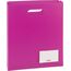 Brunnen 104163526 Heftbox FACT!pp (25 x 31 x 5 cm, aus transluzente PP-Folie für A4 Hefte und Schnellhefter, oben offen) pink