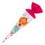 goldbuch 93 582 Geschwistertüte Fräulein Meer, Schultüte mit Meerjungfrauenmotiv, Lackkarton, Geschenkverpackung, pinker Filzverschluss (ohne Verschlussband), Zuckertüte rund, Länge 35 cm, Ø 11,5 cm
