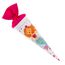 goldbuch 93 582 Geschwistertüte Fräulein Meer, Schultüte mit Meerjungfrauenmotiv, Lackkarton, Geschenkverpackung, pinker Filzverschluss (ohne Verschlussband), Zuckertüte rund, Länge 35 cm, Ø 11,5 cm