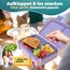 LUCKY KIDZ® Brotdose Kinder – auslaufsichere Lunchbox mit Fächern – Bento Box BPA-frei aus PP & ABS – spülmaschinengeeignet für Schule und Kindergarten – Premium Snackbox für gesunde Mahlzeiten