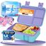 LUCKY KIDZ® Brotdose Kinder – auslaufsichere Lunchbox mit Fächern – Bento Box BPA-frei aus PP & ABS – spülmaschinengeeignet für Schule und Kindergarten – Premium Snackbox für gesunde Mahlzeiten