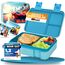 LUCKY KIDZ® Brotdose Kinder – auslaufsichere Lunchbox mit Fächern – Bento Box BPA-frei aus PP & ABS – spülmaschinengeeignet für Schule und Kindergarten – Premium Snackbox für gesunde Mahlzeiten