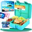 LUCKY KIDZ© Brotdose Kinder mit Fächern, Bento Box, Brotdose mit Fächern, Auslaufsicher & BPA frei, Lunchbox Kinder, Vesperbox, Jausenbox, Brotdosen, Lunch Box, Brotzeitbox, Frühstücksbox