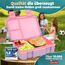 LUCKY KIDZ® Brotdose Kinder – auslaufsichere Lunchbox mit Fächern – Bento Box BPA-frei aus PP & ABS – spülmaschinengeeignet für Schule und Kindergarten – Premium Snackbox für gesunde Mahlzeiten