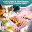 LUCKY KIDZ® Brotdose Kinder – auslaufsichere Lunchbox mit Fächern – Bento Box BPA-frei aus PP & ABS – spülmaschinengeeignet für Schule und Kindergarten – Premium Snackbox für gesunde Mahlzeiten