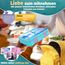 LUCKY KIDZ® Brotdose Kinder – auslaufsichere Lunchbox mit Fächern – Bento Box BPA-frei aus PP & ABS – spülmaschinengeeignet für Schule und Kindergarten – Premium Snackbox für gesunde Mahlzeiten