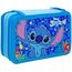 Clondo Dreifach Gefüllt Federmäppchen für Kinder, für Stitch Fans, Jungen und Mädchen, 44 Schulutensilien, 3 Reißverschlüsse, Buntstifte, Filzstifte, Schere