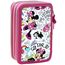 Clondo Disney Minnie Maus Federmäppchen 44 Stück, Mäppchen, mehrfarbig, Federtasche für Schreibwaren, Etui mit Stiften, Kugelschreiber, & mehr, Kinder, Mädchen & Jungen, Grundschule, 3 Fächer, 20 cm
