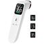 Fieberthermometer Kontaktlos für Babys, Kinder und Erwachsene, Infrarot-Stirnthermometer mit ultraklarem LED-Display, hohe Genauigkeit und Fieberalarm - Weiß