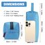 Fmeida Federmappe Groß Federmäppchen Jungen Mädchen Federtasche Schlampermäppchen EtuiSingle Stiftemäppchen Stiftemappe Federpenal Mäppchen Teenager Uni Zubehör Blau