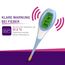 scala SC 2050 Digitales Fieberthermometer – großes, leuchtendes LCD mit Farb-Alarm (grün/gelb/rot) – flexible nickelfreie Spitze, wasserdicht, Batterie wechselbar; für Baby, Kinder, Erwachsene