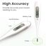 Digitales Fieberthermometer, Rektal, Oral, Achselthermometer Fieber Thermometer für Baby Kinder Erwachsene, Genaue und Schnelle Ablesungen, Wasserdichte Sonde, grau