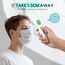 Fieberthermometer für Babys, Kinder und Erwachsene, kontaktloses Stirnthermometer Infrarot Thermometer mit sofortiger genauer Ablesung, Fieberalarm, Blau