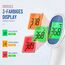 Fieberthermometer kontaktlos für Babys Kinder und Erwachsene, Infrarot-Stirnthermometer mit Fieberalarm, LCD-Display, sofortige genaue Messwerte, Weiß_Blau