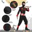 AOMIG Ninja Kostüm Kinder, 13Pcs Kinderkostüm Set, Jungen Mädchen Anzug, Zubehör für Halloween Verkleidung Karneval Party Cosplay, Rot Schwarz, C2-A-S220825, XL(10-12 Jahre)